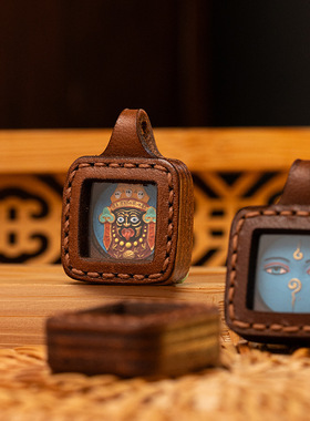 手绘唐卡扎基拉姆八大本命黄财五爷绿度母随身民族风手绘擦擦