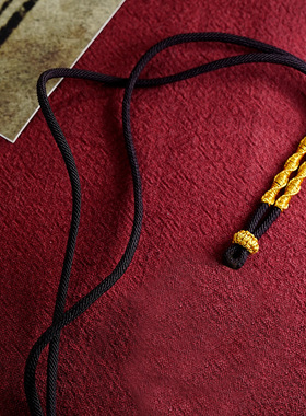 藏式唐卡绳手工编绳粗绳子diy绳项链多款可选挂件绳子民族风挂绳