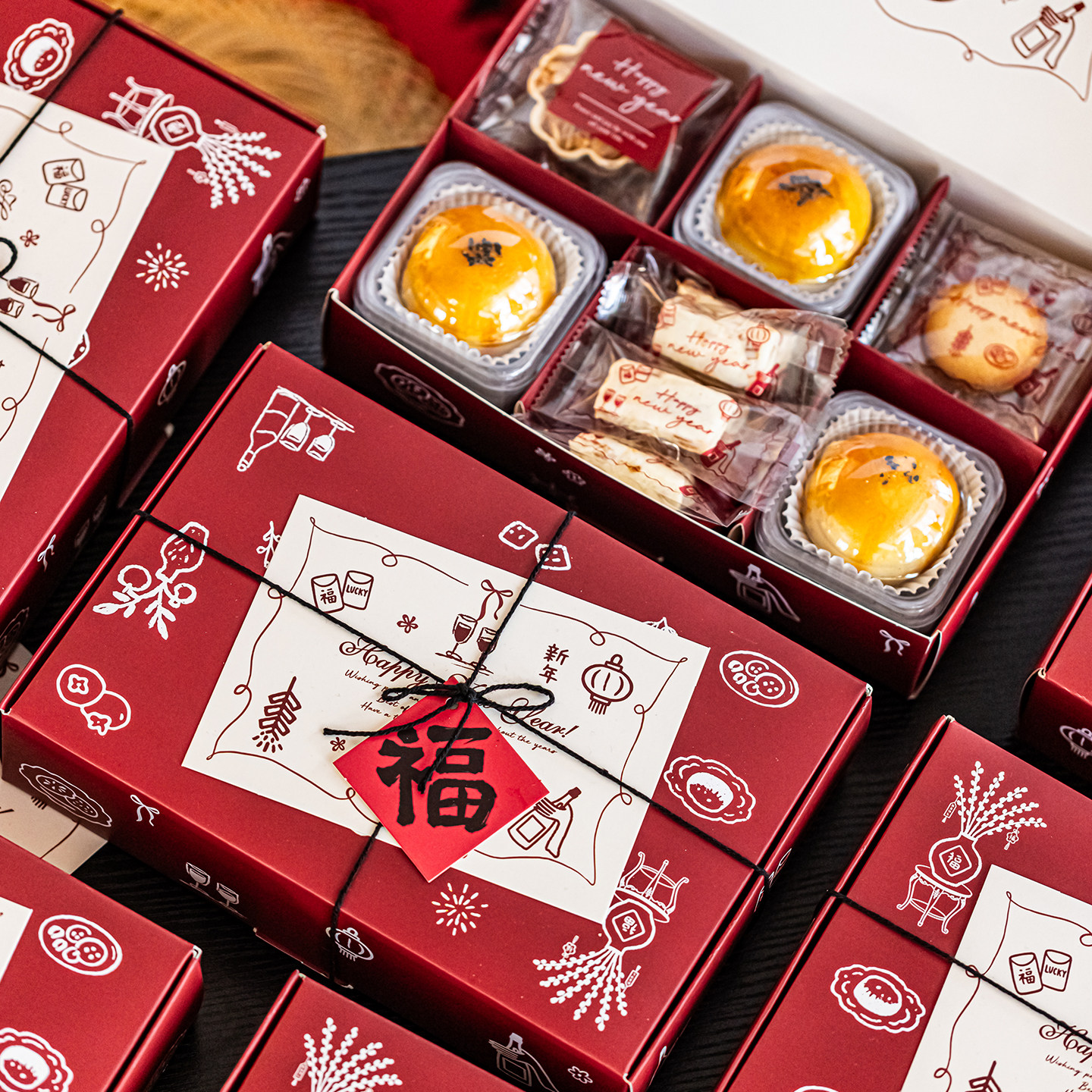 新年2026马年雪花酥糖果包装盒礼盒烘焙牛轧糖曲奇饼干礼品空盒子,淘宝优惠券,粉丝福利购,淘宝优惠卷