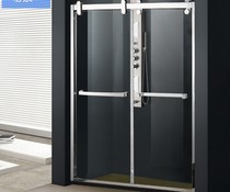 Shower room mobile door upscale One-type 304 stainless steel integral simple partition room customization