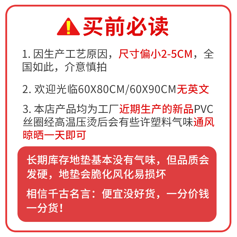 进门地垫入户门口出入平安门垫脚垫欢迎光临丝圈地毯室外家用防滑 - 图0