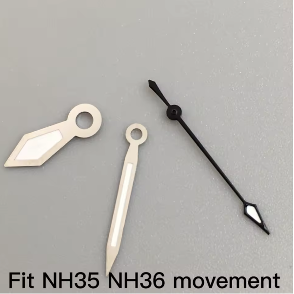 ETA2824 ST2130 NH35表针飞行员黑边卡其色指针MIYOTA DG机芯 - 图2