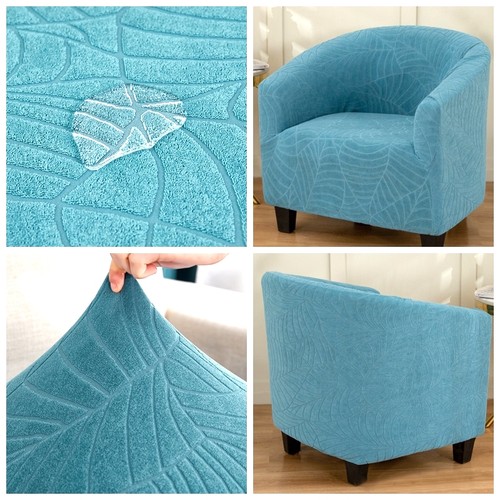 防水半圆单人沙发套罩笠全包万能盖布弧形儿童u型俱乐部小座圈椅 - 图1