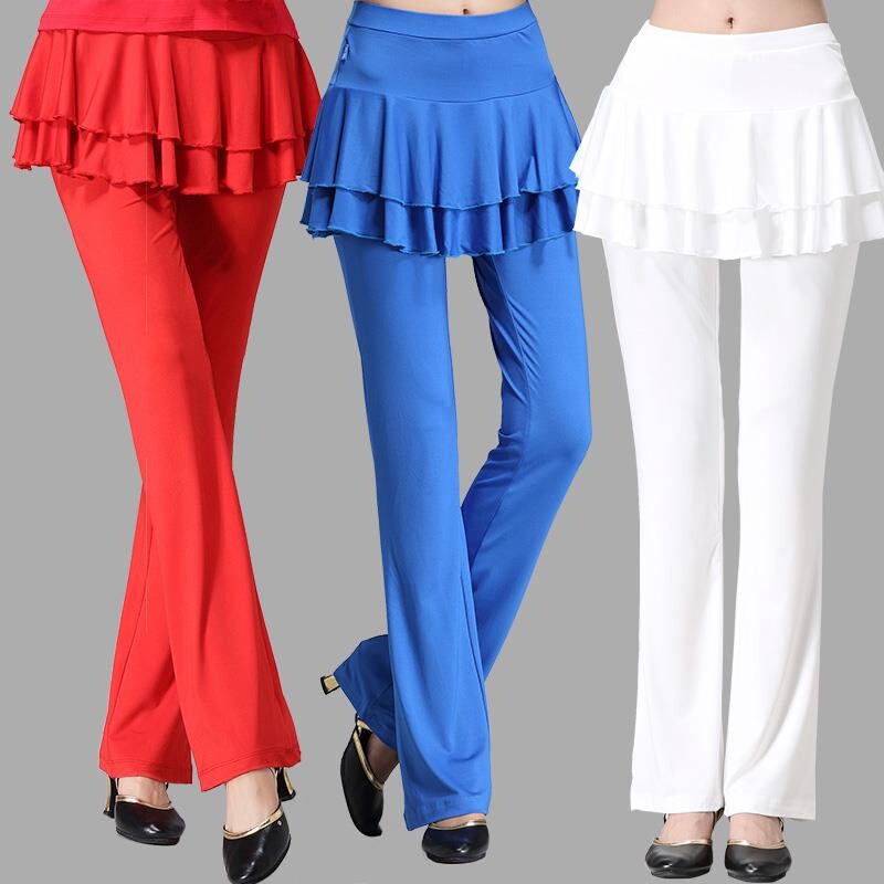 花晖夏季广场舞裙裤拉丁舞长裤 花晖休闲裤