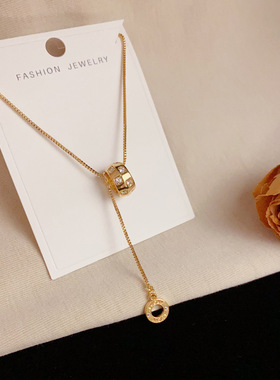 夏季百搭超闪镶钻小蛮腰锁骨链