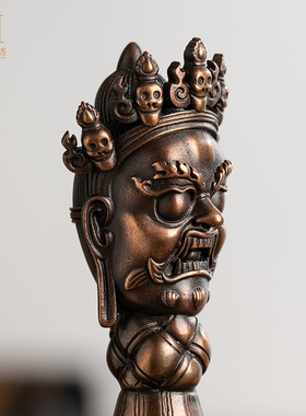 铜纯铜三面普巴金刚杵金刚撅秽迹