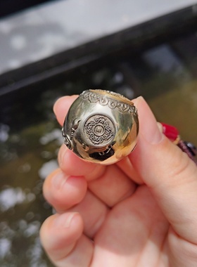 藏传密宗精铸纯铜葫芦吊坠可转动随身挂件男女挂饰车载随身手把件