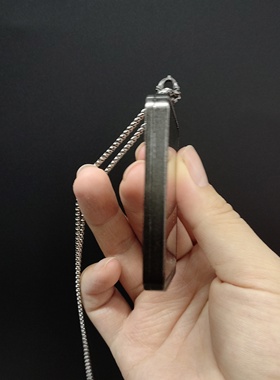 尼泊尔防古铜方形唐卡盒高档手绘唐卡画专用壳男女款个性吊坠挂饰