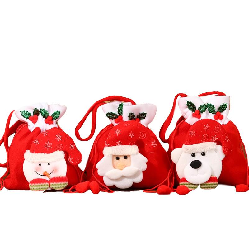 Christmas gift bag children's handbag圣诞节收口礼物袋礼 - 图3