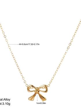 Cute bow necklace for women simple necklaces choker蝴蝶结链