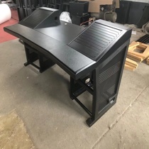 Audio and video room workbench recording studio audio desk audio computer desk solid wood recording table white electronic organ table to be made