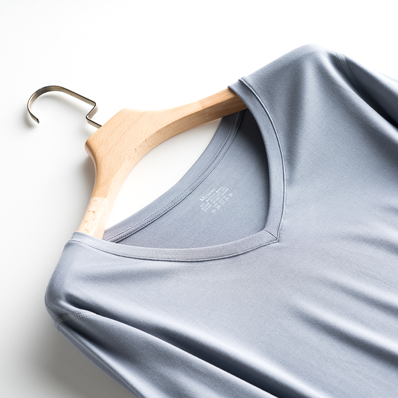 思篇旗舰店莫代尔睡衣女士长袖睡裙春秋薄款连体孕妇长款家居服连衣裙可外穿3