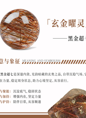 【事业稳升】天然绿发晶黑金超