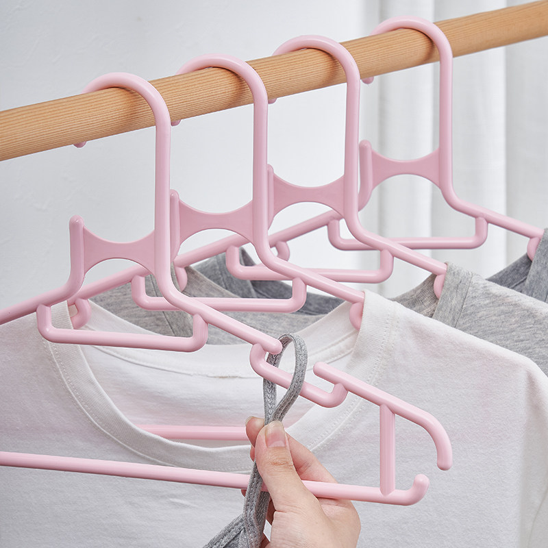 汇丰信佳 6个组 加厚可挂裤吊带T恤衬衫塑料衣架衣挂衣撑子37.5cm,淘宝优惠券,粉丝福利购,淘宝优惠卷