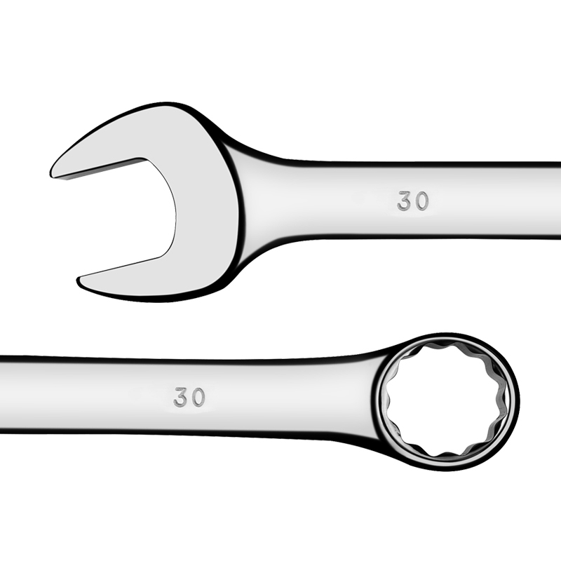 罗宾汉梅开口扳手套装RCW-320美式两用梅花扳手汽修工具20件套 - 图1