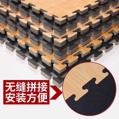 跆拳道木纹地垫跆拳道垫子直销高密度专业训练垫舞蹈搏击武术垫子 - 图1