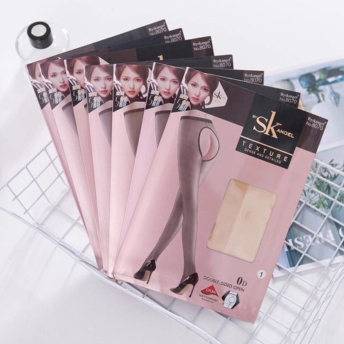 3双装SK8070 性感0D开裆丝袜脚尖透明隐形小开档免脱超薄隐形女 - 图0