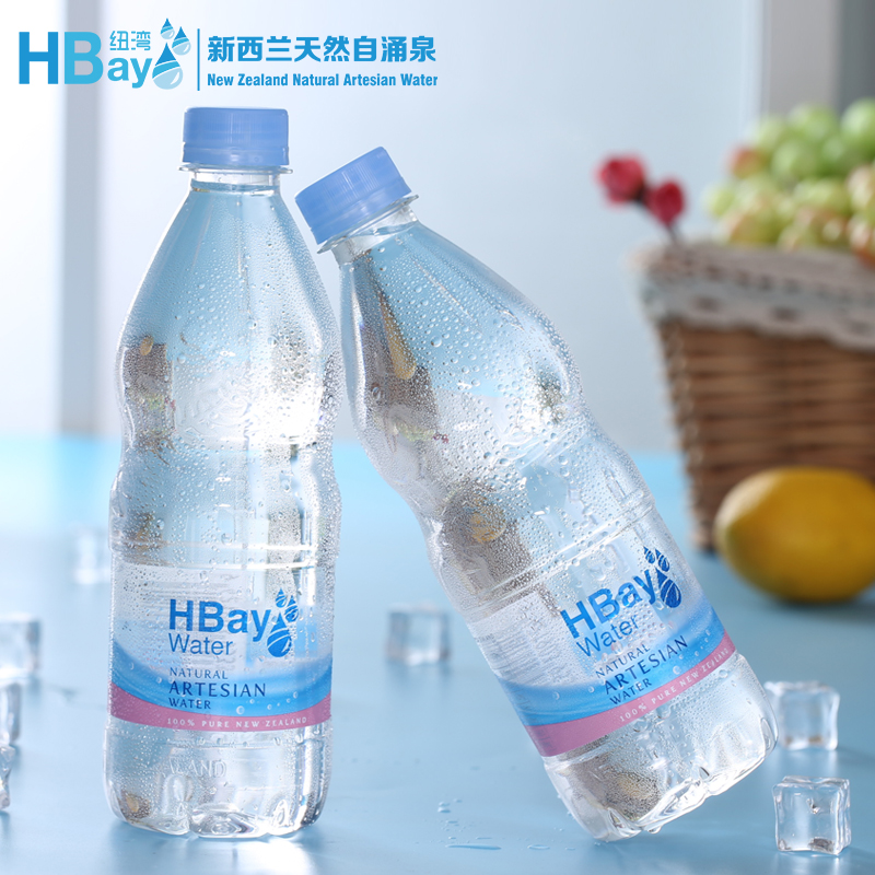 纽湾旗舰店Hbay纽湾新西兰进口饮用天然水500ml*24小瓶装整箱弱碱性非矿泉水2