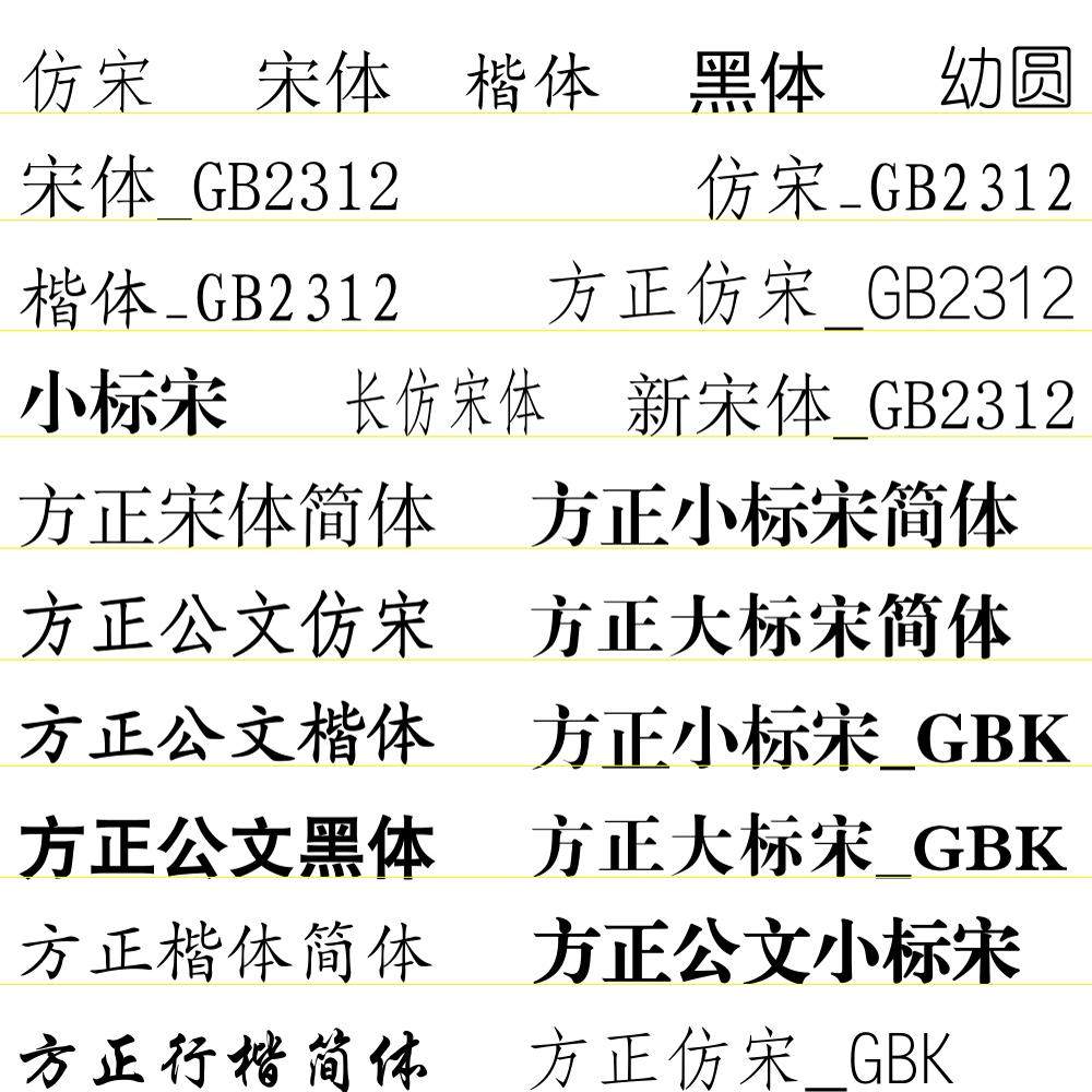 常用办公字体包宋体仿宋GB2312word wps 剪映苹果Mac win字库下载,淘宝优惠券,粉丝福利购,淘宝优惠卷