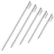 Kermann quality stainless steel tent ground nails large heavenly curtain plus coarse lengthened windproof fixed steel nail vintage durable