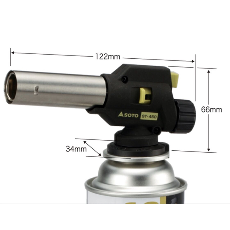 日本SOTO温控瓦斯喷枪ST-450便携点火器家用户外露营料理喷火器-图2