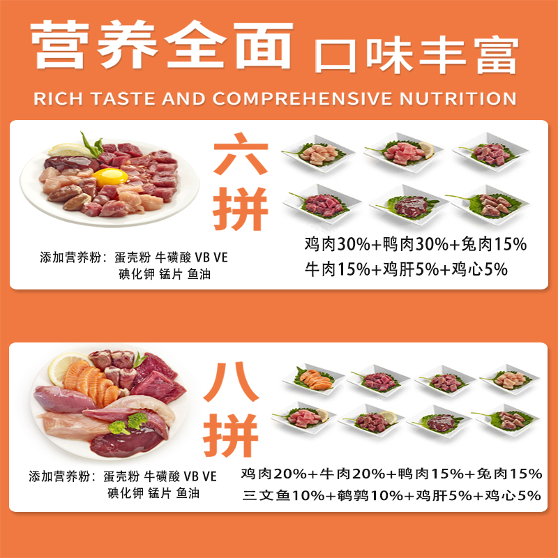 猫咪专用生骨肉幼猫新鲜缅因猫吃的生牛肉增肥发腮自制主食猫饭 - 图2