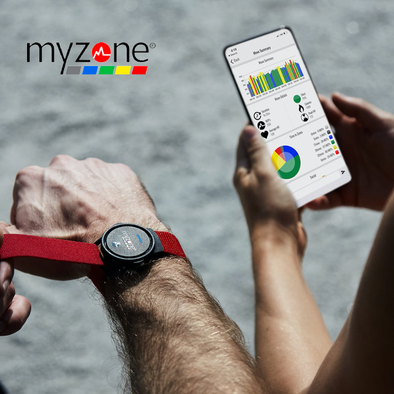 美国MYZONE心率带switch健身游泳胸带智能防水手表运动数据监测 - 图1