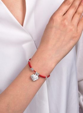 999足银手链纯银脚链如意民族风