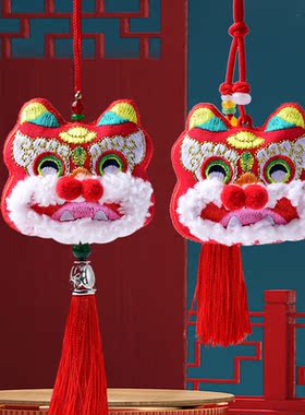真安顺祥龙香包挂饰儿童向量