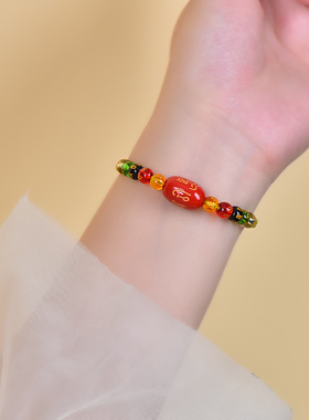 真安顺男女同款转运珠手链民族风