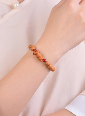 男女同款桃木老料原创老桃木手串