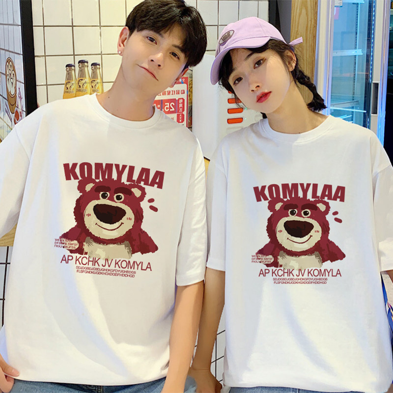 短袖男女情侣装夏潮流港风韩版t恤 秘印T恤