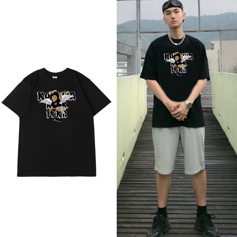 潮牌欧货大版短袖男2022春夏t恤 秘印T恤