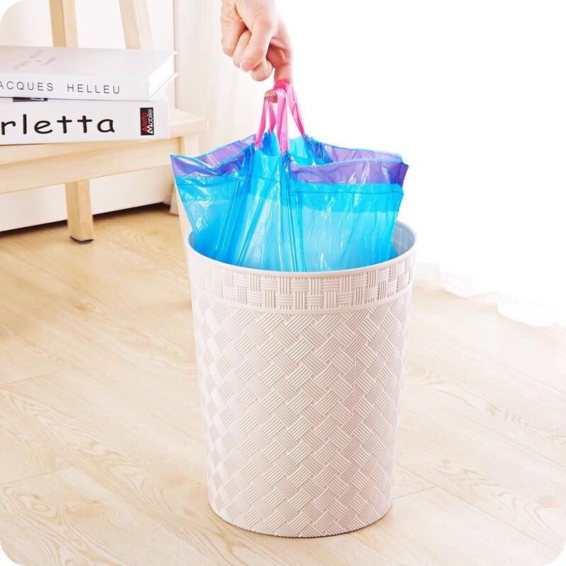 垃圾袋家用手提式大厨房抽绳清洁塑料袋宿舍学生家用实惠装垃圾桶 - 图1