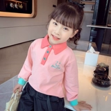 Весенняя футболка polo, лонгслив, подходит для подростков, в корейском стиле, в западном стиле