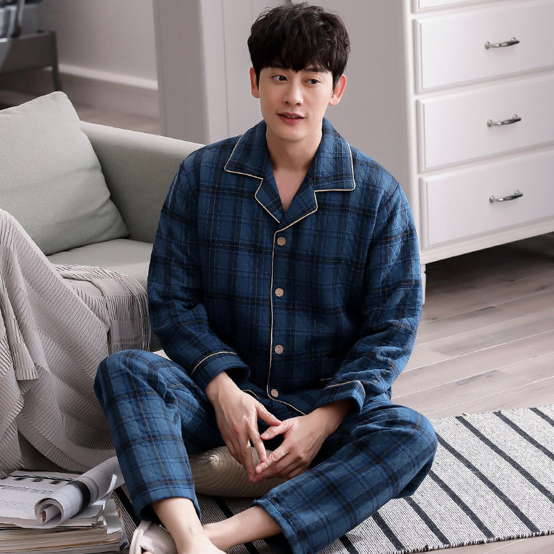 加厚纯棉睡衣男2025年新款秋冬空气棉厚冬季男士秋冬款棉套装男款,淘宝优惠券,粉丝福利购,淘宝优惠卷