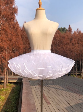 30x12黑色裙撑短款暴力lolita撑