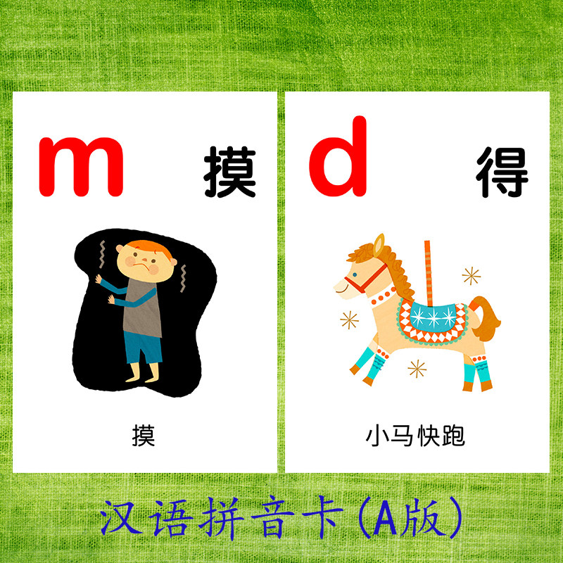 幼儿园早教汉语拼音卡塑封卡片自闭症孤独症语言训练卡声母韵母