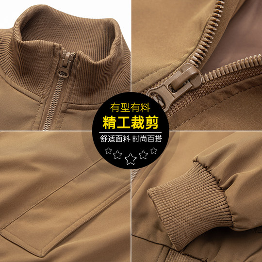 Poncho mit Stehkragen, Baumwollmantel für Herren, lockerer Retro-Winter, neuer verdickter Mantel, trendige Marke, Arbeitskleidung, lässiger Baumwollmantel