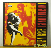 (NEW) GUN FLOWER BAND BLACK GLUE Guns N Roses Use Your Illuminion I LP