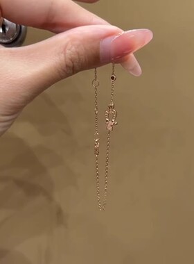 S925纯银微镶细闪红水晶马蹄扣