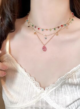 vintage中古多层叠戴项链