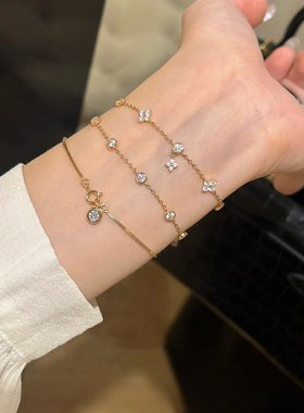 气质泡泡蛇骨手链S925纯银精致