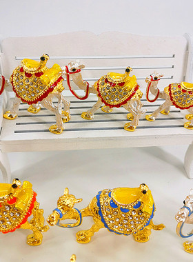 敦煌合金骆驼新疆青海旅游首饰盒