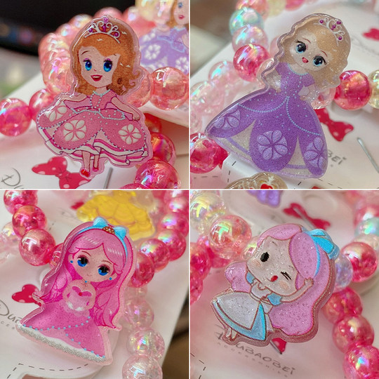 Cute cartoon princess bracelet baby gift bracelet