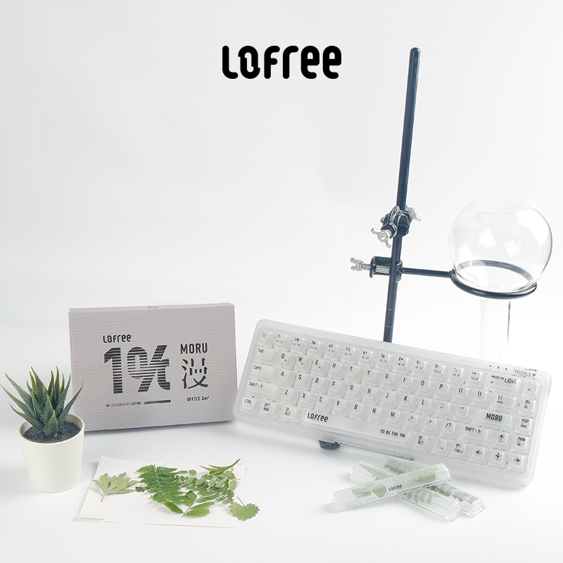 lofree洛斐1%漫机械键盘植物DIY键帽蓝牙无线机械键盘纹理键帽_虎窝淘