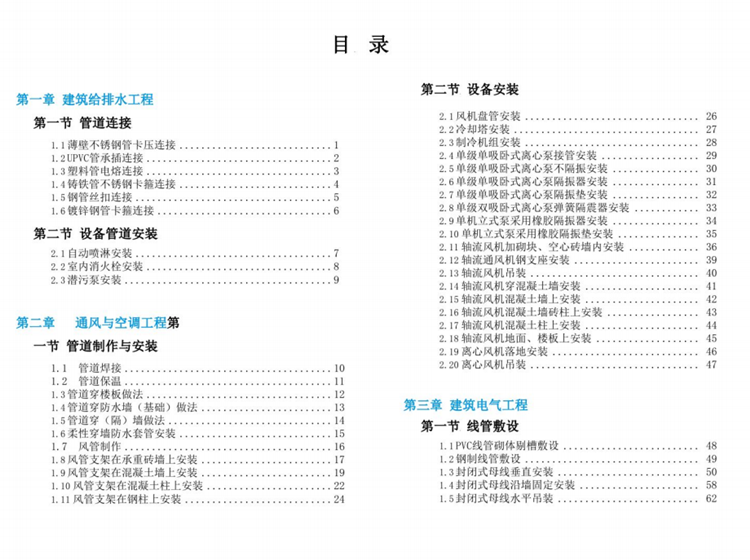 中建机电工程技术质量工艺标准化三维图集电气给排水设备安装施工 - 图0