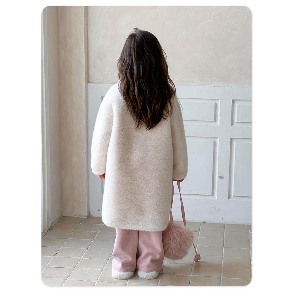 儿童皮草外套毛毛衣中长款秋冬新款小女孩保暖水貂绒皮毛一体外套,淘宝优惠券,粉丝福利购,淘宝优惠卷