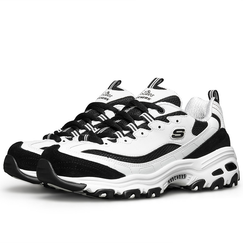 skechers官方旗舰一代熊猫鞋女女鞋 skechers奥康时尚休闲鞋