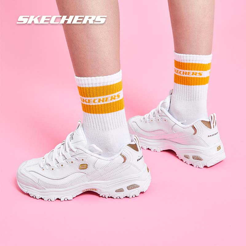 skechers 2022新款休闲厚底女熊猫鞋 skechers奥康时尚休闲鞋